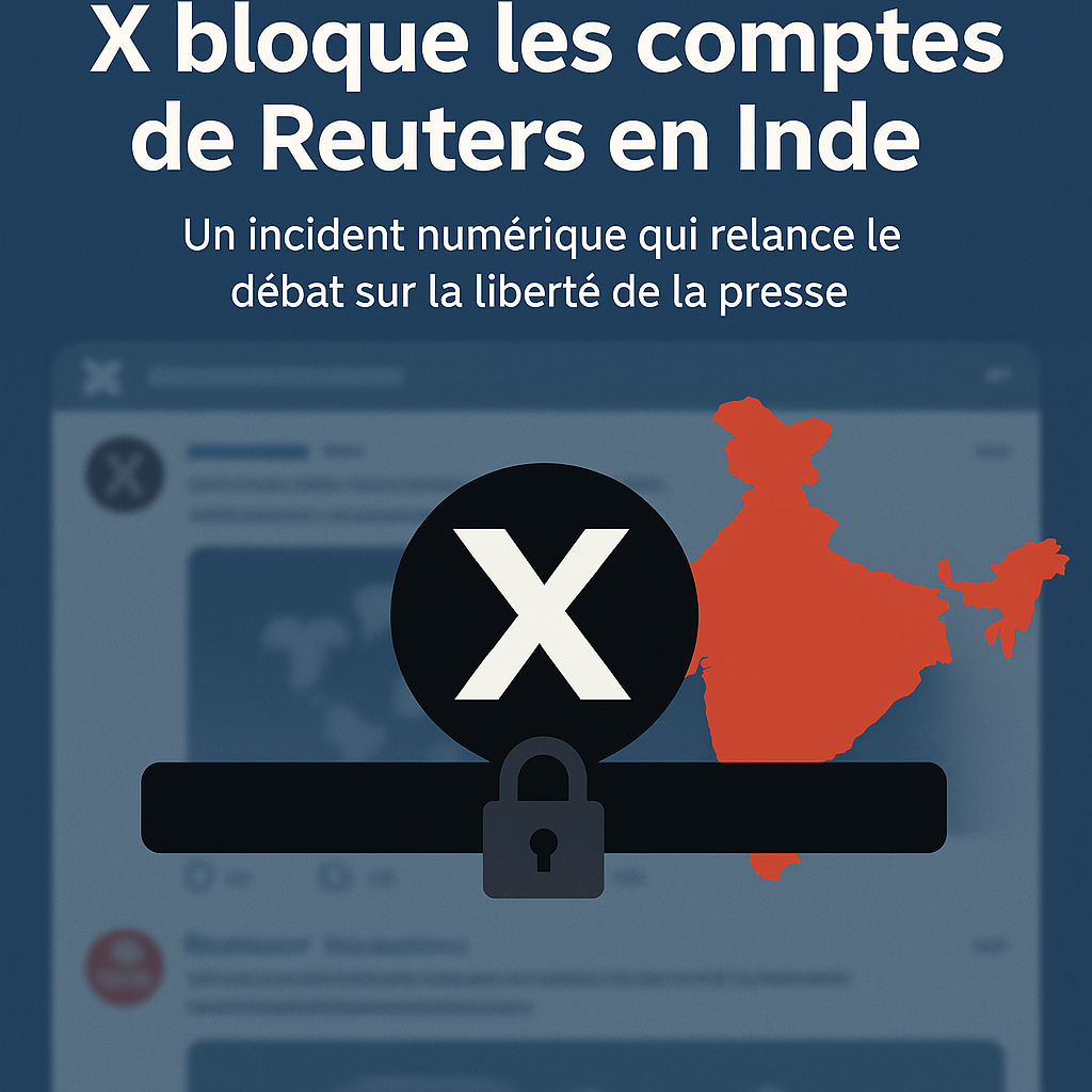 🇮🇳📵 Le blocage surprise des comptes Reuters sur X en Inde : entre confusion et crispation