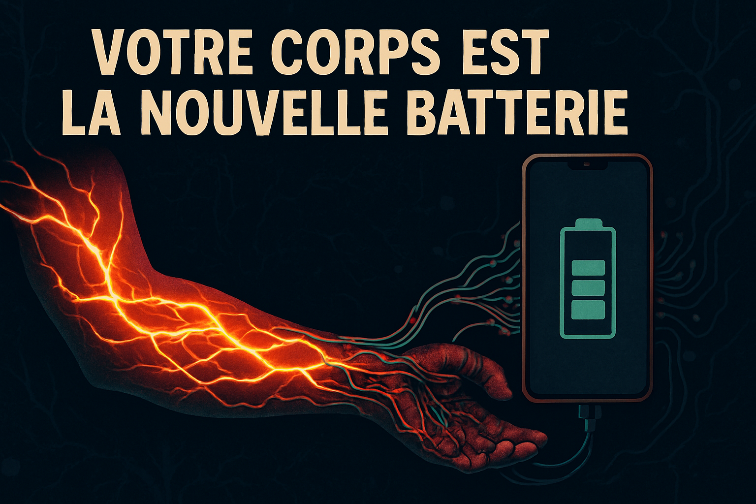 🔋 La batterie vivante : quand votre corps devient source d’énergie