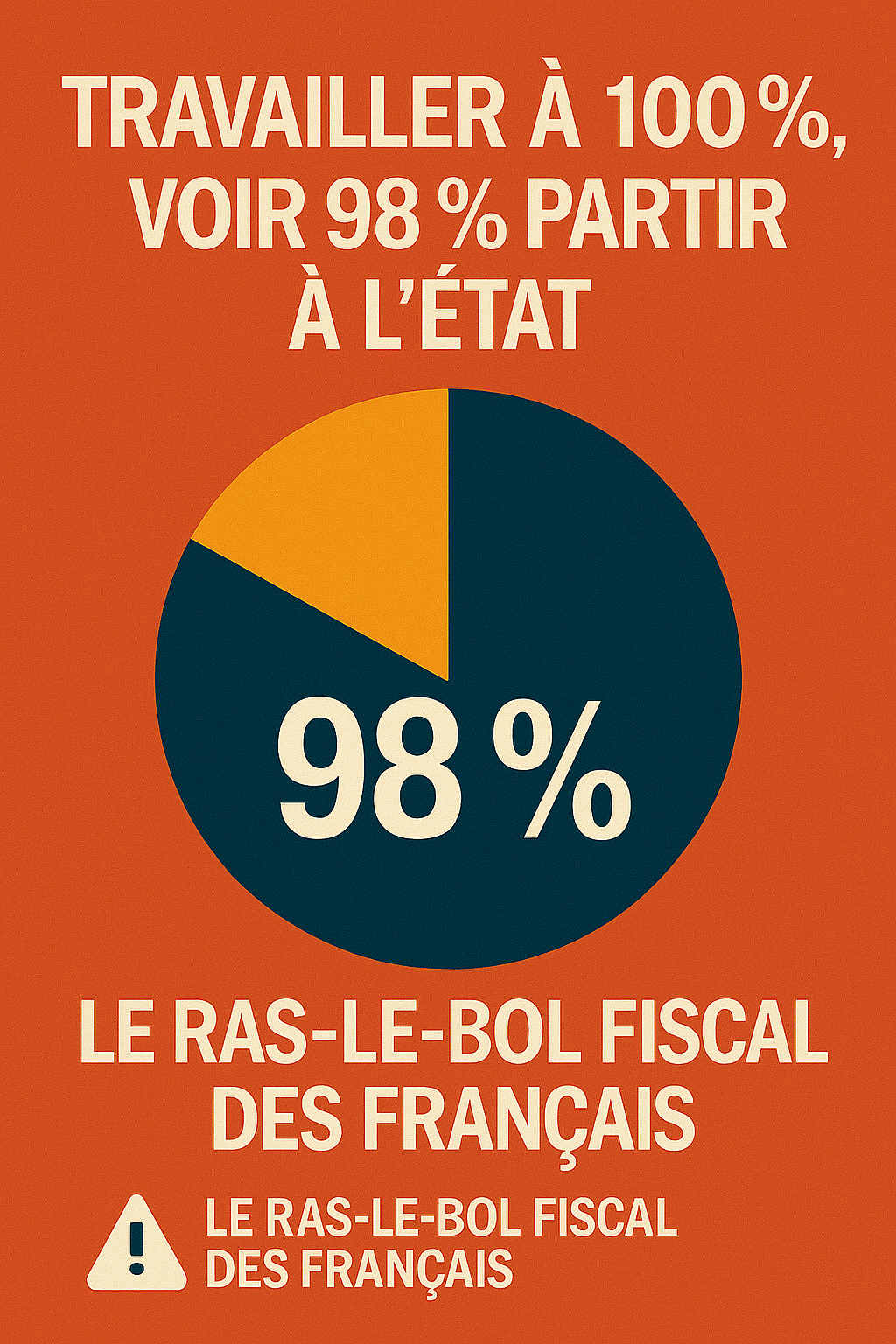 💸 Travailler à 100 % pour voir 98 % partir à l’État  le ras-le-bol fiscal des Français